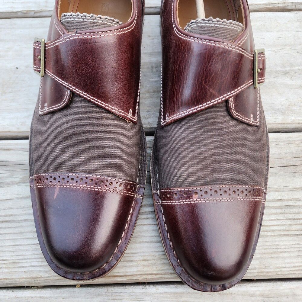 Sebago Men's Classic Brown Moc Loafer Sz 10.5 Buckle Strap Leather Used - Picture 4 of 16